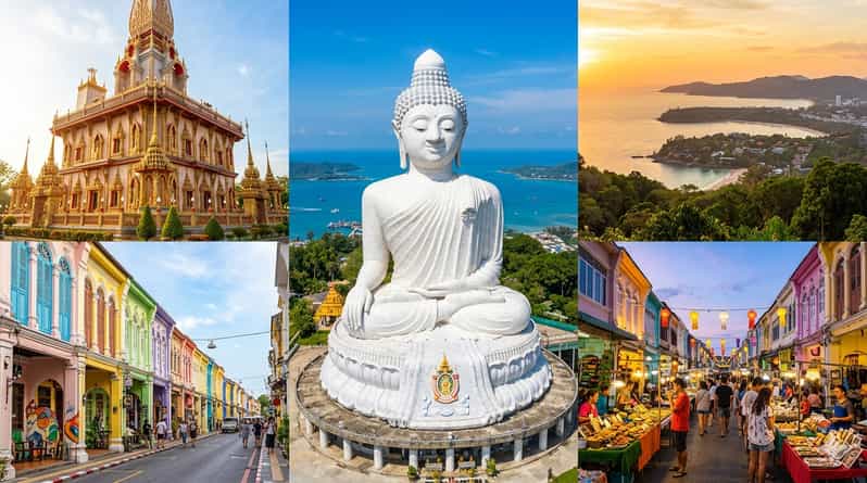 Phuket: Big Buddha, Wat Chalong, and Old Town Tour