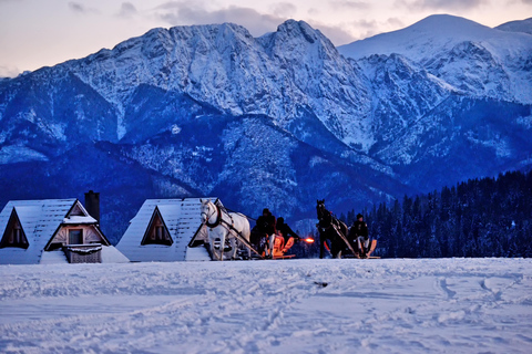 Zakopane: Horse-Drawn Rides with Local Guide & Food Tasting Winter: Snow Sleigh Ride