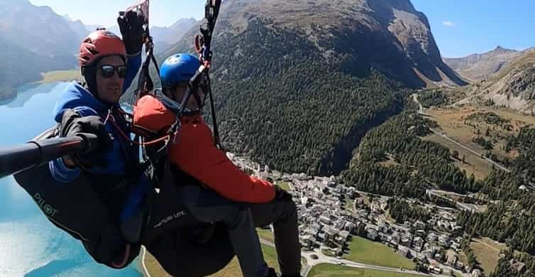 St. Moritz: Engadin paragliding with great extras | GetYourGuide