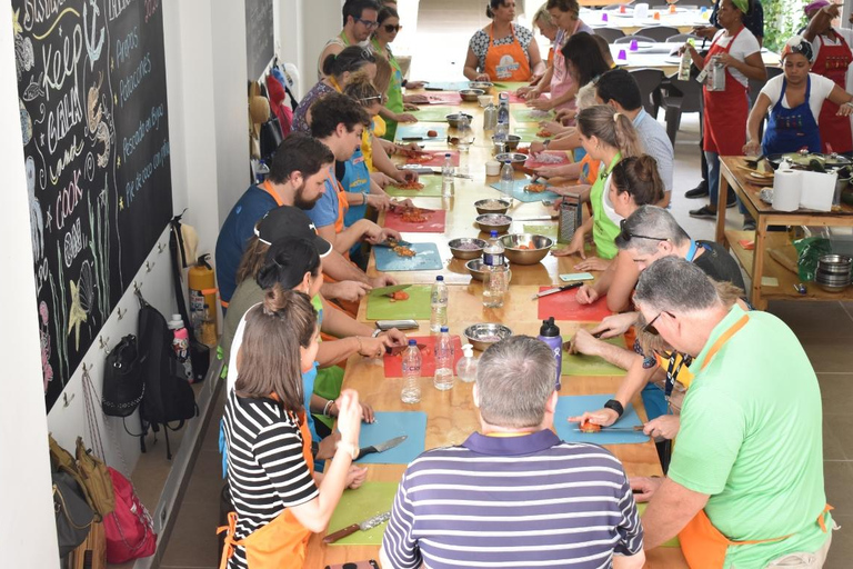 Cartagena: Markttour + Obstverkostung + Kochkurs