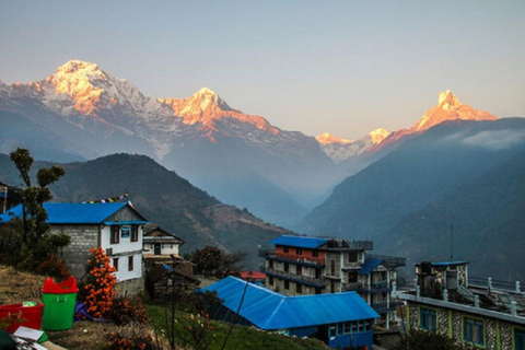 Katmandú: Senderismo de 6 días por Ghorepani, Poonhill y GhandrukTour privado de senderismo con comidas incluidas.