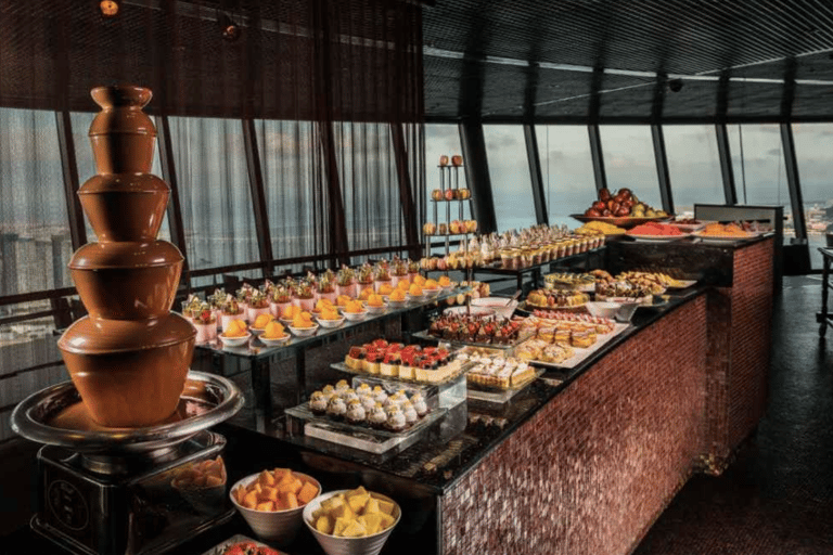 Macau: 360 Café Buffet Dining at Macau Tower with City Views 2026 Spring Promotion Dinner Buffet with OD Ticket - Adult