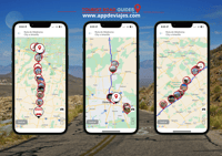 Application auto-trait routière Route 66 Oklahoma A Amarillo - Housity