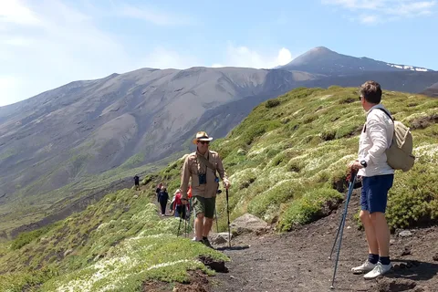 Da Siracusa: Tour dell'Etna - trekking, vino e cibo