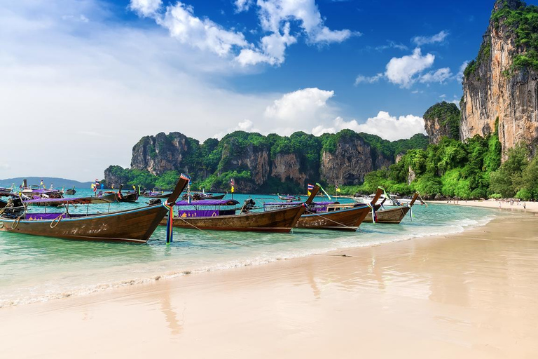 Ao Nang: trasferimento di sola andata in barca a coda lunga per la spiaggia di RailayAo Nang: trasferimento in barca a coda lunga di Railay Beach di sola andata