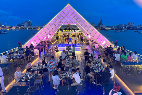Pattaya Ocean Sky i Oriental Princess｜Kolacja w formie bufetu + odbiórStandard Ocean Sky Cruise Seat｜Free Hotel Pickup &amp; Drop-off