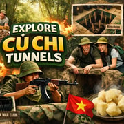Cu Chi Tunnels & Shooting With Real Guns From Ho Chi Minh