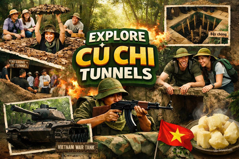 Cu Chi Tunnels & Shooting With Real Guns From Ho Chi Minh Group Tour (Big Group)