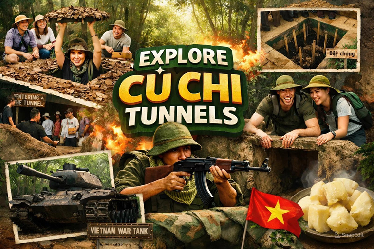 Cu Chi Tunnels & Shooting With Real Guns From Ho Chi Minh Group Tour (Small Group)