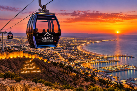 Agadir: Panoramic Night Cable Car Round-Trip Experience Agadir: Panoramic Night Cable Car Round-Trip Ticket