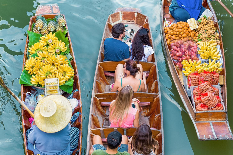 Damnoen Saduak&Maeklong Private Tour｜Hotel Pickup｜BoatOption Damnoen Saduak Private Tour with Row Boat｜No Pickup