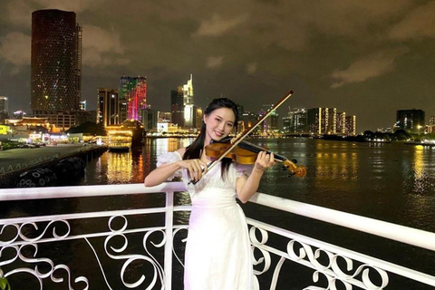 Ho Chi Minh: Enjoyable Dinner on Cruise with Live Music Group Tour Without Pick-Up/ Drop off