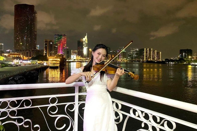 Ho Chi Minh: Enjoyable Dinner on Cruise with Live Music Group Tour Without Pick-Up/ Drop off