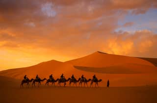 Merzouga: pernottamento in campo luxury con cena e trekking in cammello.