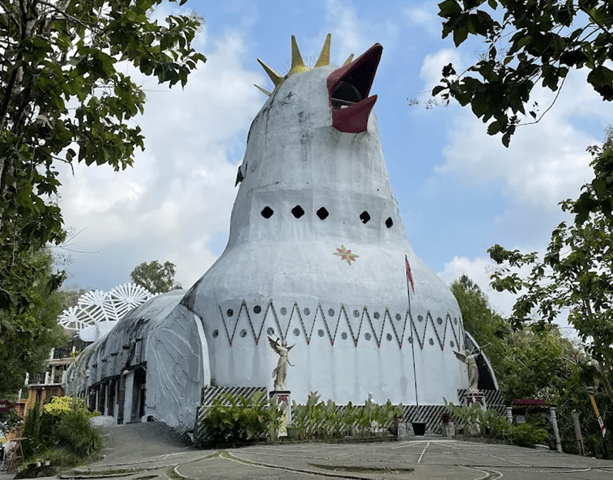 Borobudur, Chicken church, & Mendut Temple by Motorbike