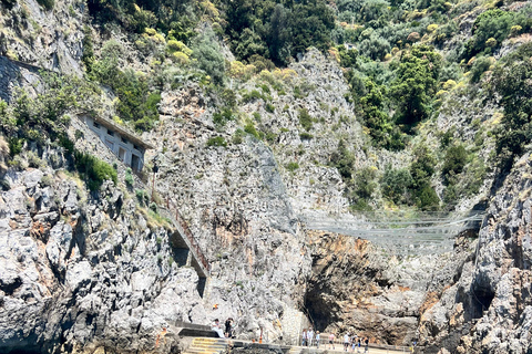 Amalfi Coast Boat Tour from Sorrento or Capri-Positano-Naples Boat tour on the Amalfi Coast from Sorrento