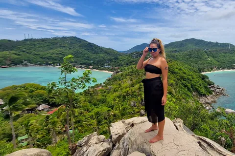 From Koh Tao: Sightseeing Tour with Snorkel by Private Car
