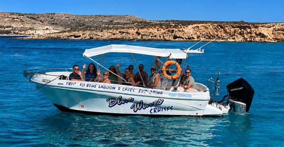 Mellieha: Speedboat Trip Round Comino Caves & Blue Lagoon