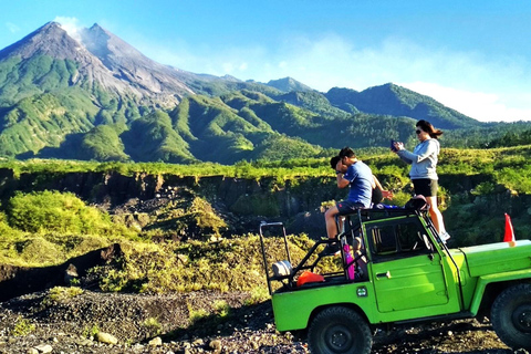 Yogyakarta White Water Rafting and Merapi Volcano Jeep Tour