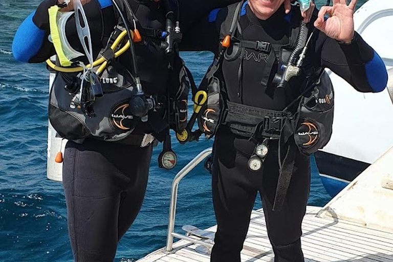 Hurghada: Beginner Diving Trip with Lunch, Transfer & Gear Boat Cruise with 2 Snorkeling Sites with Lunch & Transfer