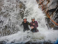 Baños de Agua Santa, Canyoning dans les cascades de Chamana - Hizvo