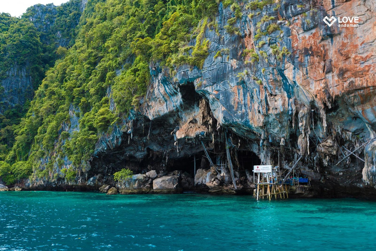 Phuket: Phi Phi Pileh Lagoon Bamboo Island by Speed Boat Phuket: Full Day Speed Boat Tour Phi Phi and Bamboo Island