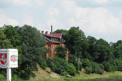Kajak an der lettisch-litauischen Grenze, größte Binnendüne