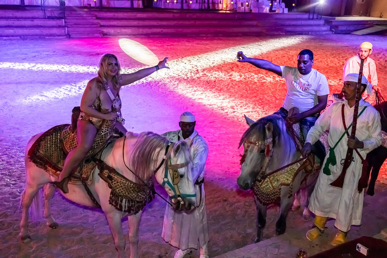 Agadir : Dîner-Spectacle Fantasia du Nouvel An à Chems AyourDîner de la Saint-Sylvestre Fantasia – Menu authentique + transfert à Taghazout