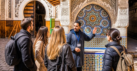 Fes: Al Attarine Madrasa, Tannery, Souks Medina Guided Tour