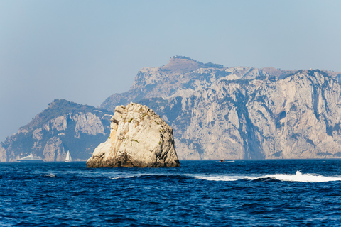 Från Sorrento: Capri guidad båttur och Ieranto naturparkTur med upphämtning