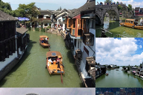 Szanghaj: wodne miasteczko Zhujiajiao, Tianzifang i wieża Shanghai TowerShanghai: Zhujiajiao Water Town, Tianzifang &amp; Shanghai Tower