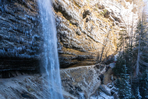From Ljubljana/Bled: Peričnik Waterfall Winter Hike From Bled — Pickup at your accommodation