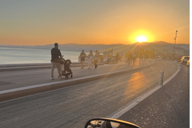 NICE MED ELEKTRISK QUAD:Panoramatur från Nice med mellanmål