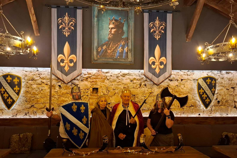 Mostar: Cena Medieval de 3 platos con Bebidas Ilimitadas