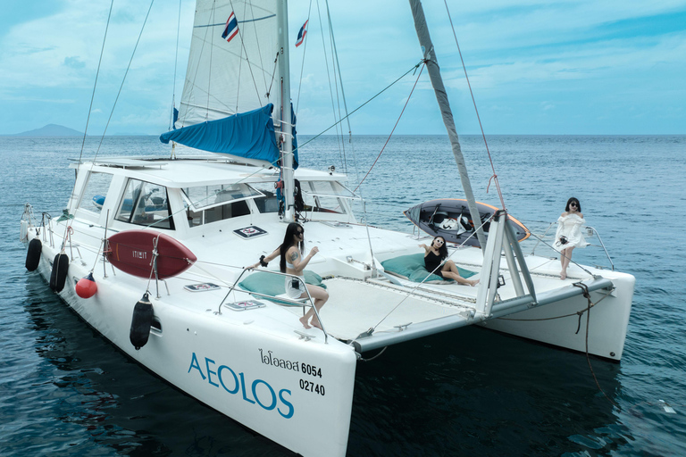 Phuket: Small-Group Catamaran to Coral & Racha Catamaran Day Tour to Coral & Racha Islands (No Transfer)