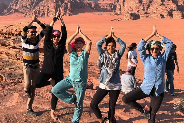 overnight: sleep under the stars in the cave in Wadi Rum Protected Area Caml tour