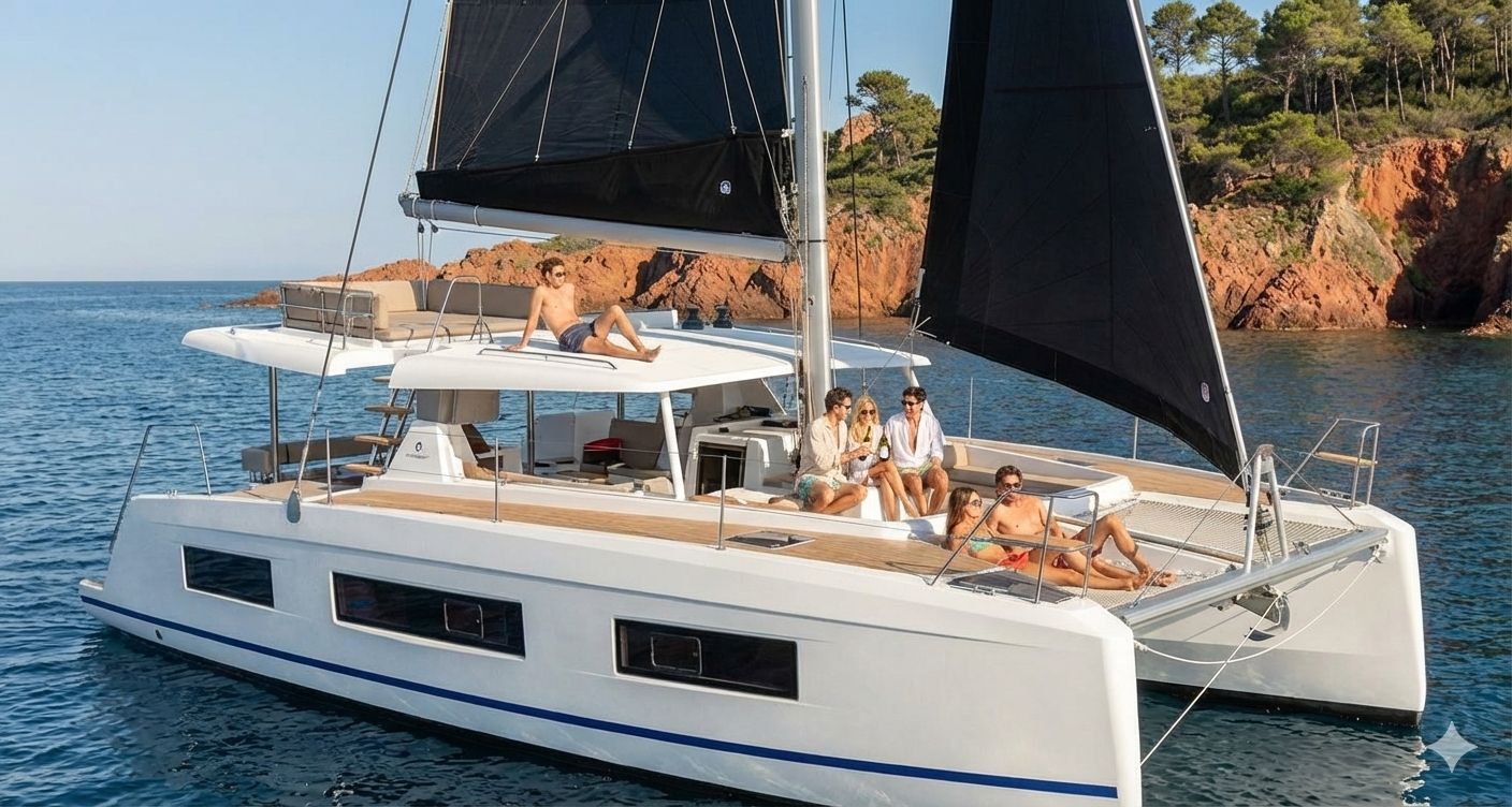 Fréjus: 3-stündige Katamaran-Tagestour in den Calanques des Estérel