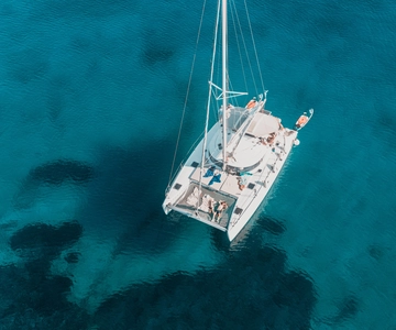 Ierapetra: Chrissi eiland luxe catamaran cruise met maaltijd
