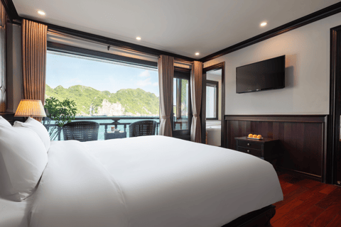 Hanoi: 2-dagars Halong-Lan Ha Bay BEST SELLER 5* kryssning balkong