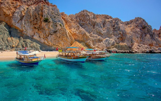 Visit From Antalya or Side Suluada Island Boat Trip with Lunch in Side, Turkey