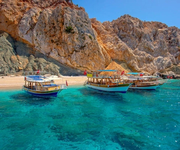 From Antalya or Side: Suluada Island Boat Trip with Lunch