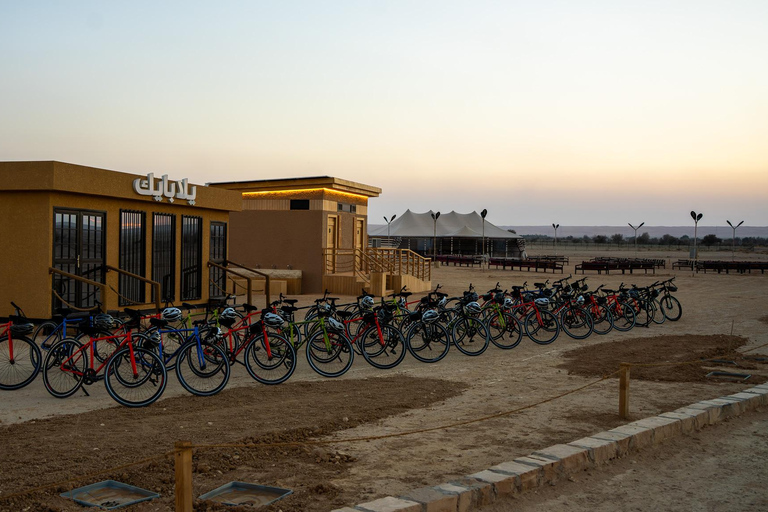 Biking in King Khalid Royal reserve