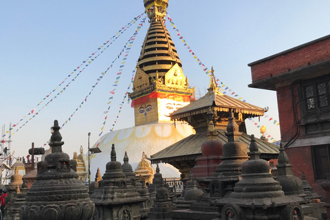 Kathmandu: Excursão guiada a pé com o Templo do Macaco