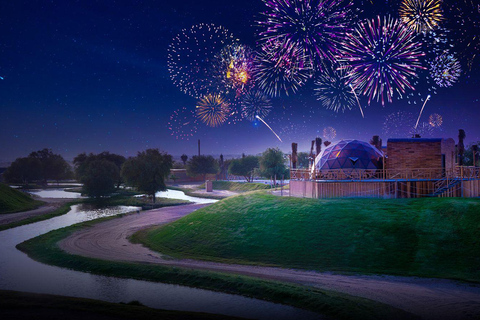 Dubai: Nyårsfirande och BBQ-middag på Al MarmoomFirande med middag, aktiviteter och 2-vägs transfer