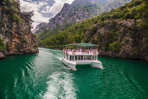 Side: Green Canyon Boat Adventure with Swimming Stops Green Canyon Boat Cruise (Meeting Point)