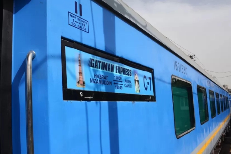 Delhi-Agra-Jaipur - Transfer by Express Train Agra to Delhi journey by Train