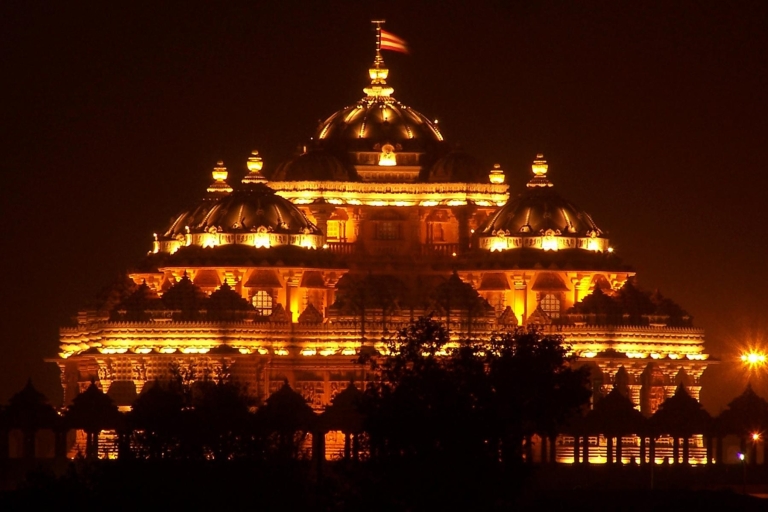 New Delhi: Akshardham Tentoonstelling, Licht- en Watershow TourAkshardham Tempel met licht- en watershow
