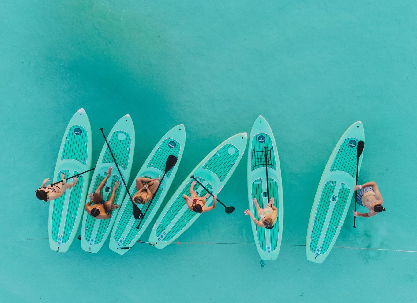 Bacalar: Standup paddleboard-tur ved solopgang med morgenmad