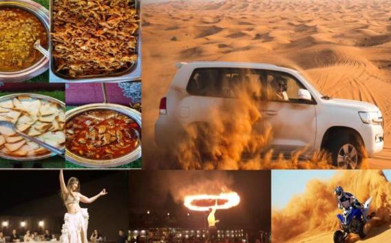 Dubai: Wüstensafari, Kamelreiten, Sandboarding, Shows & BBQ.