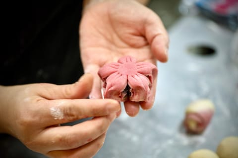 Cherry Blossom Pastry Making in Shanghai